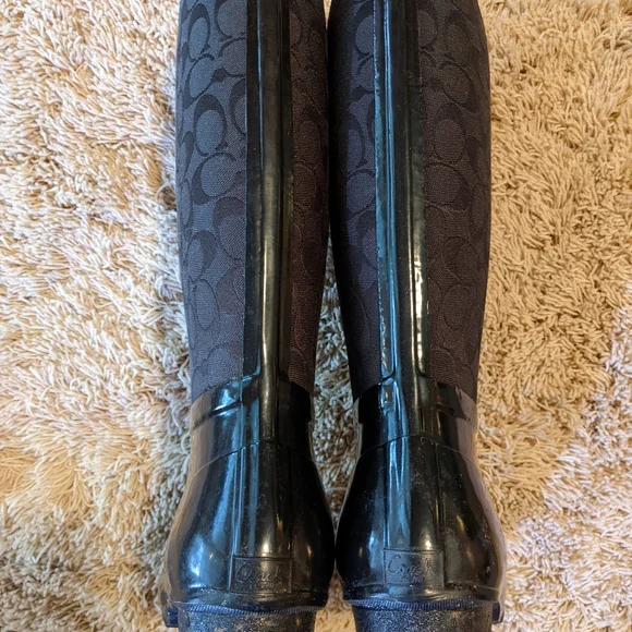 Coach Black Winter & Rain Boots - Picture 6 of 7